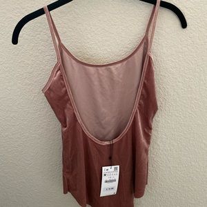 NWT ZARA VELVET BODYSUIT